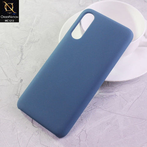 Samsung Galaxy A70s Cover - Cobalt Blue - Soft Shockproof Sillica Gel Case