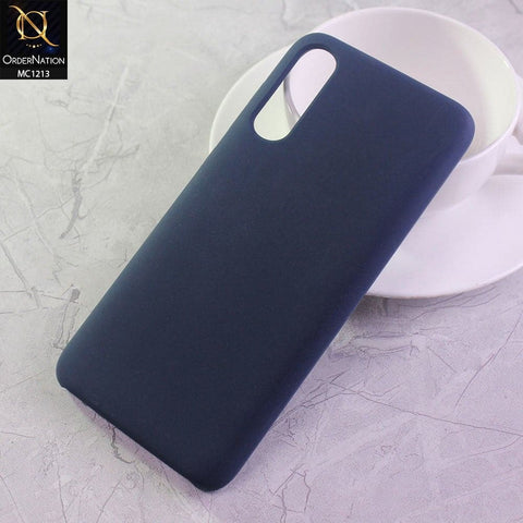 Samsung Galaxy A70s Cover - Midnight Blue - Soft Shockproof Sillica Gel Case