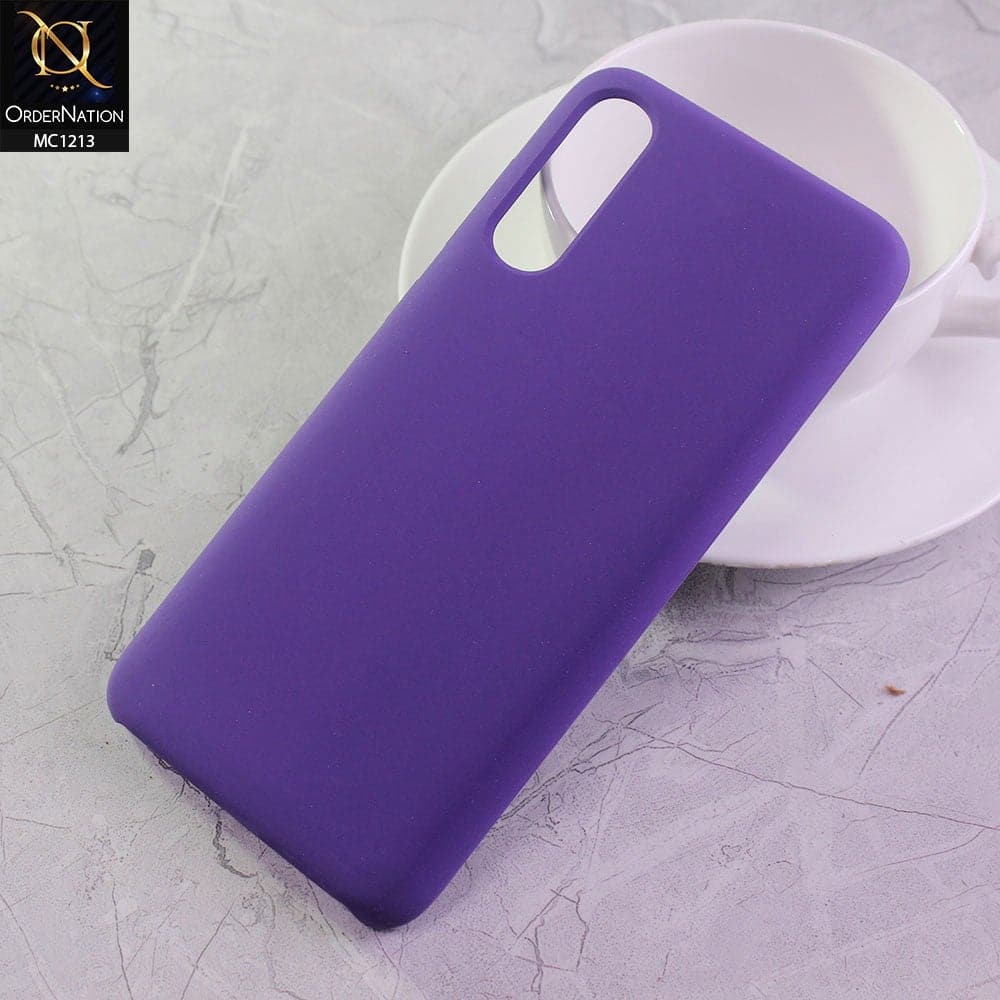 Samsung Galaxy A70s Cover - Purple - Soft Shockproof Sillica Gel Case