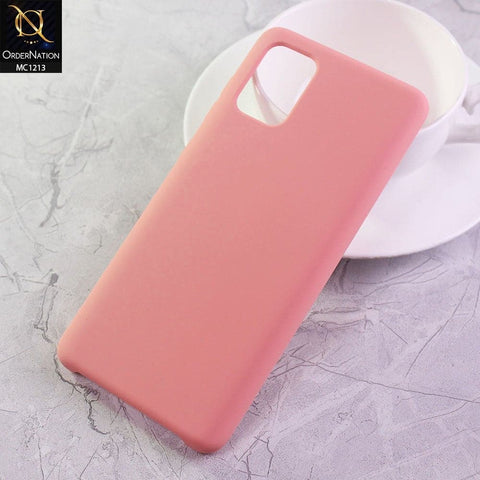 Samsung Galaxy A71 Cover - Peach - Soft Shockproof Sillica Gel Case
