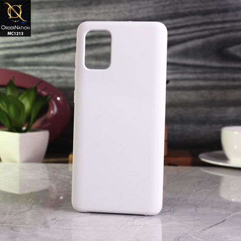 Samsung Galaxy A71 Cover - White - Soft Shockproof Sillica Gel Case