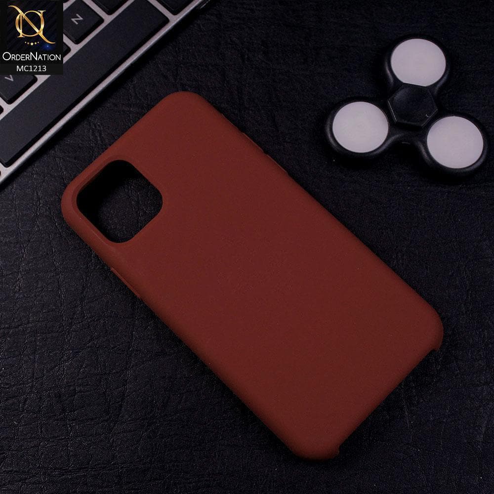 iPhone 11 - Brown - Soft Shockproof Sillica Gel Case