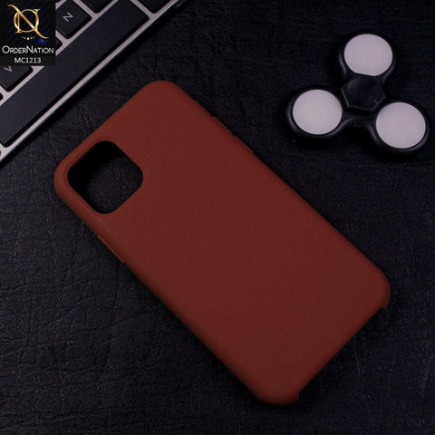iPhone 11 - Brown - Soft Shockproof Sillica Gel Case
