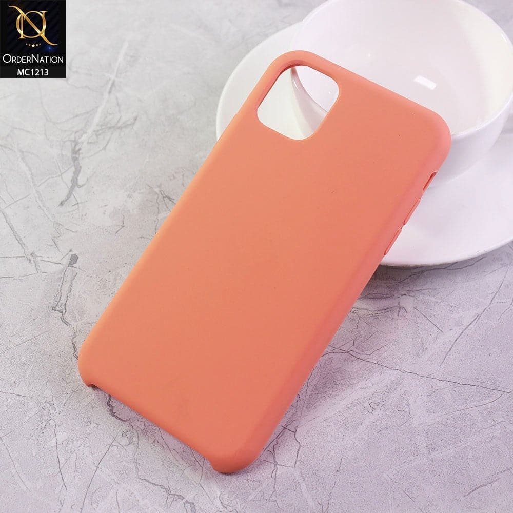iPhone 11 Cover - Orange - Design1 - Soft Shockproof Sillica Gel Case