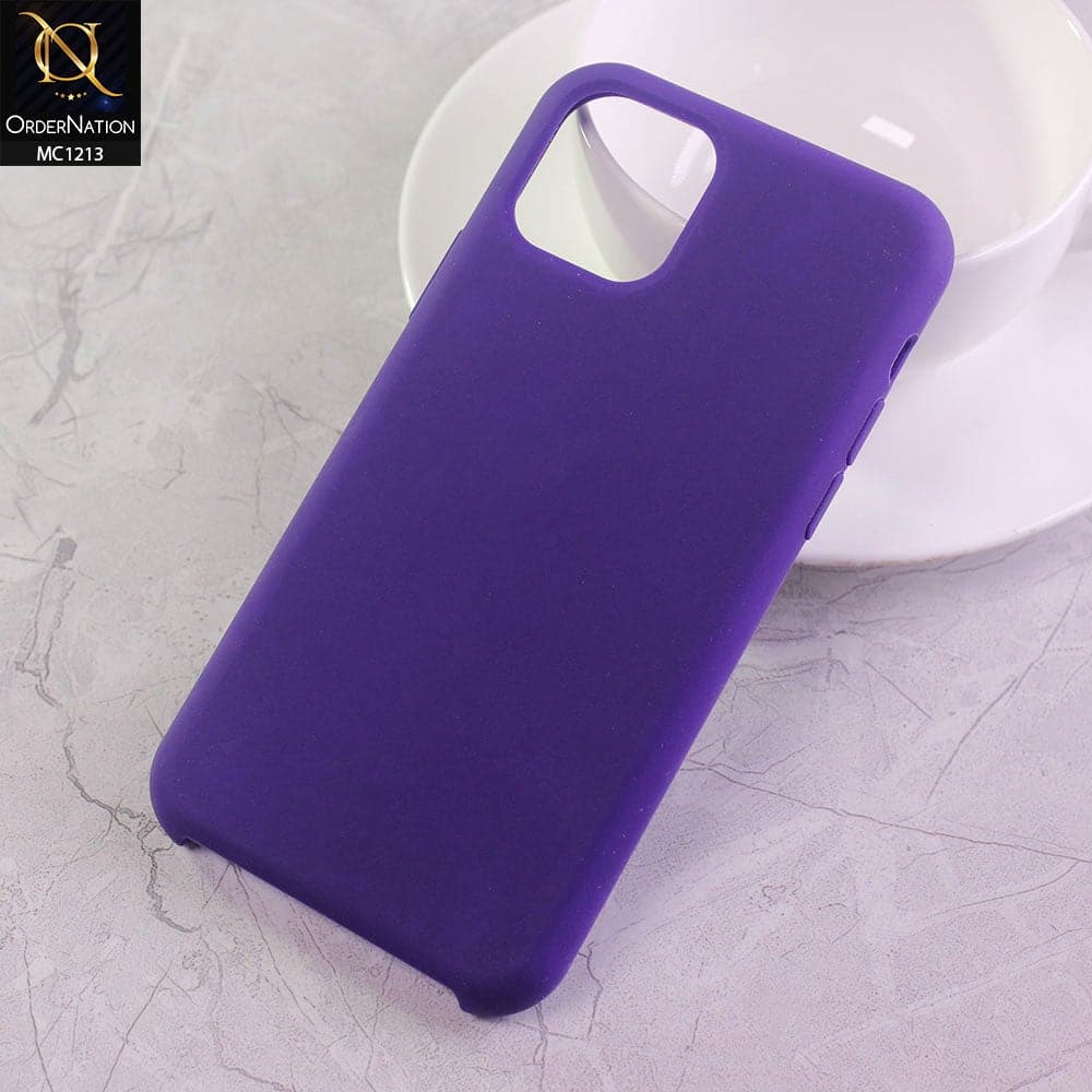 iPhone 11 Pro Cover - Purple - Soft Shockproof Sillica Gel Case
