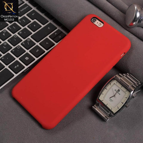 iPhone 6s Plus / 6 Plus - Red - Soft Shockproof Sillica Gel Case