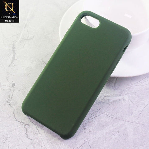 iPhone 8 / 7 Cover - Basil Green - Soft Shockproof Sillica Gel Case