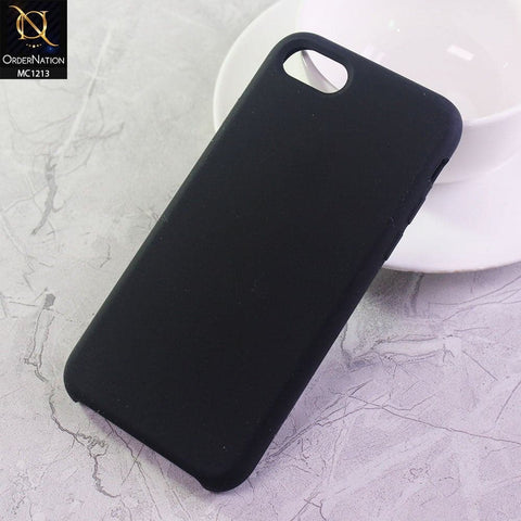 iPhone 8 / 7 Cover - Black - Soft Shockproof Sillica Gel Case