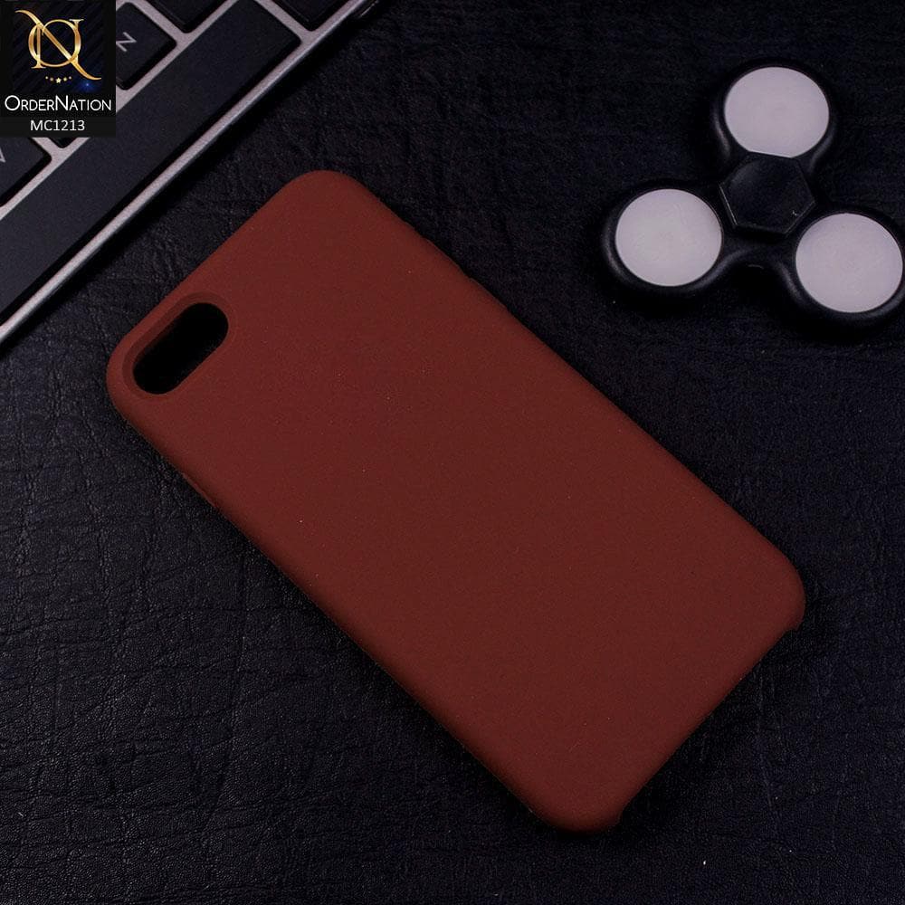 iPhone 8 / 7 - Brown - Soft Shockproof Sillica Gel Case