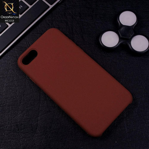 iPhone 8 / 7 - Brown - Soft Shockproof Sillica Gel Case
