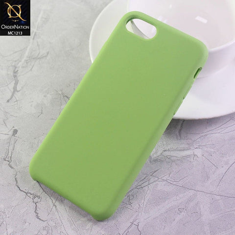 iPhone 8 / 7 Cover - Green - Design1 - Soft Shockproof Sillica Gel Case