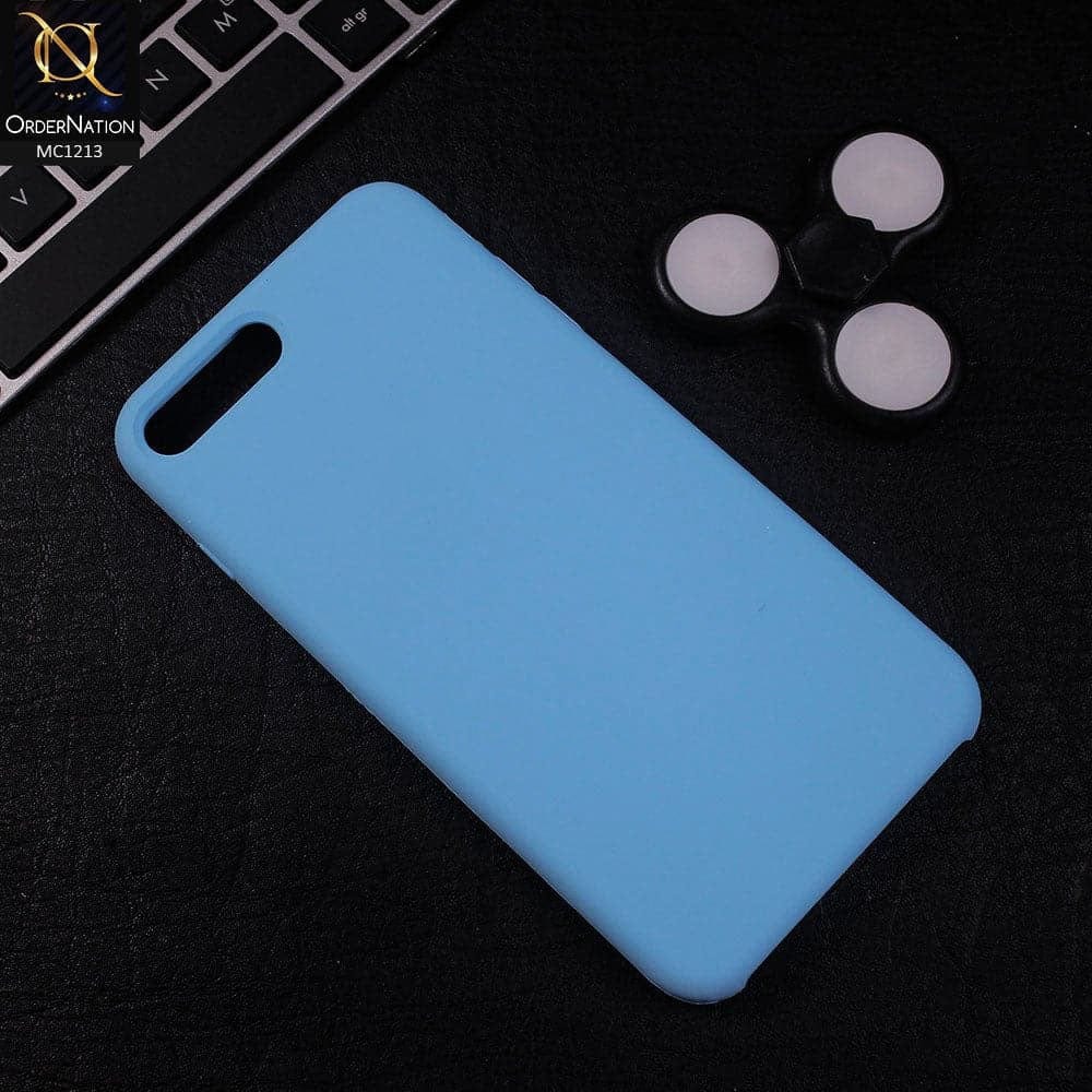iPhone 8 Plus / 7 Plus Cover - Cyan - Soft Shockproof Sillica Gel Case