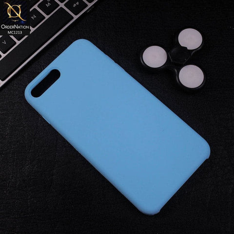 iPhone 8 Plus / 7 Plus Cover - Cyan - Soft Shockproof Sillica Gel Case