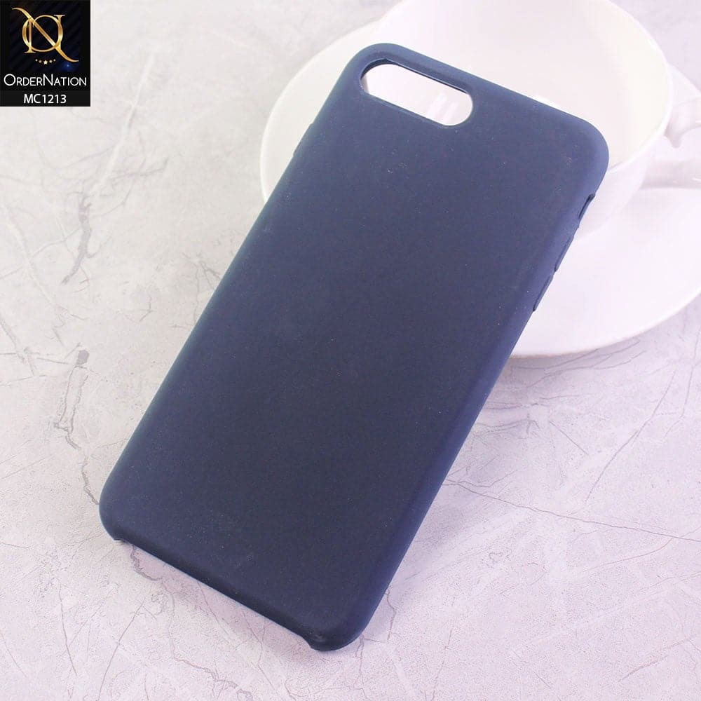 iPhone 8 Plus / 7 Plus Cover - Midnight Blue - Soft Shockproof Sillica Gel Case
