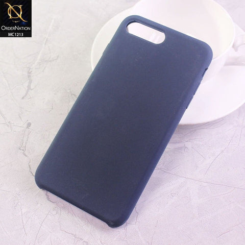 iPhone 8 Plus / 7 Plus Cover - Midnight Blue - Soft Shockproof Sillica Gel Case