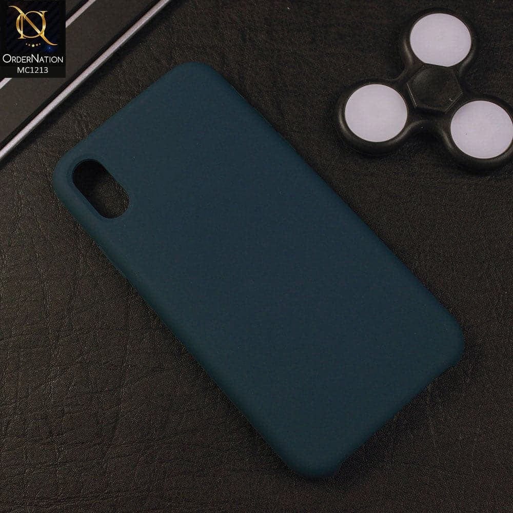 iPhone XS / X Cover - Aegean Blue - Soft Shockproof Sillica Gel Case