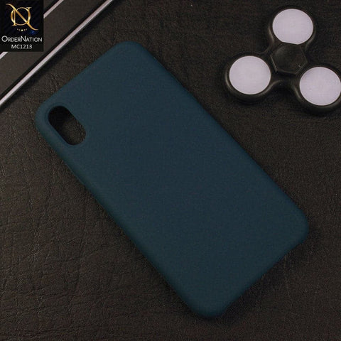 iPhone XS / X Cover - Aegean Blue - Soft Shockproof Sillica Gel Case