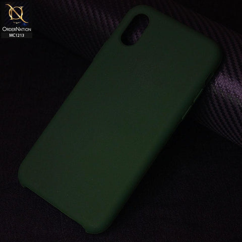 iPhone XS / X - Bazil Green - Soft Shockproof Sillica Gel Case