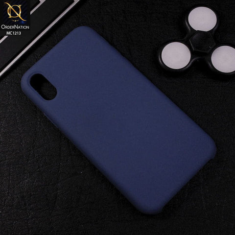iPhone XS Max Cover - Cobalt Blue - Soft Shockproof Sillica Gel Case
