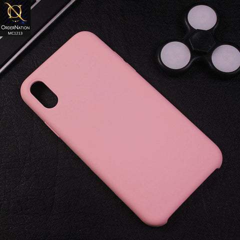 iPhone XS / X Cover - Light Pink - Soft Shockproof Sillica Gel Case