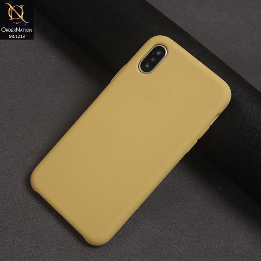 iPhone XS / X - Yellow - Soft Shockproof Sillica Gel Case