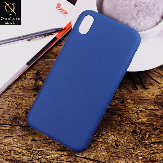iPhone XR Cover - Cobalt Blue - Soft Shockproof Sillica Gel Case