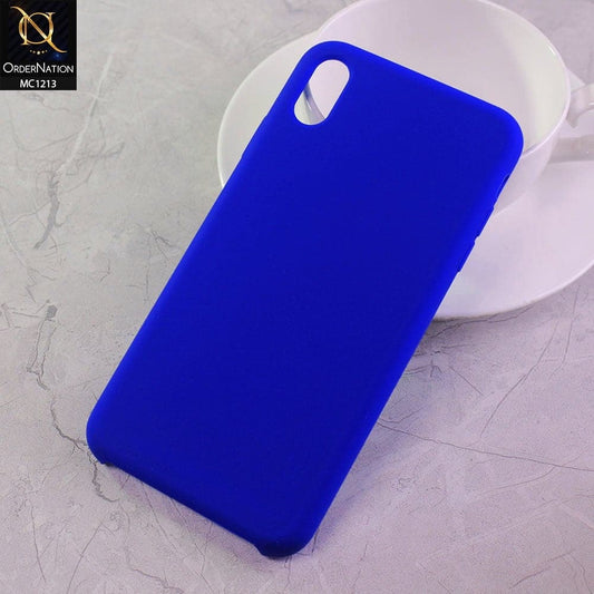 iPhone XS Max Cover - Admiral Blue - Soft Shockproof Sillica Gel Case