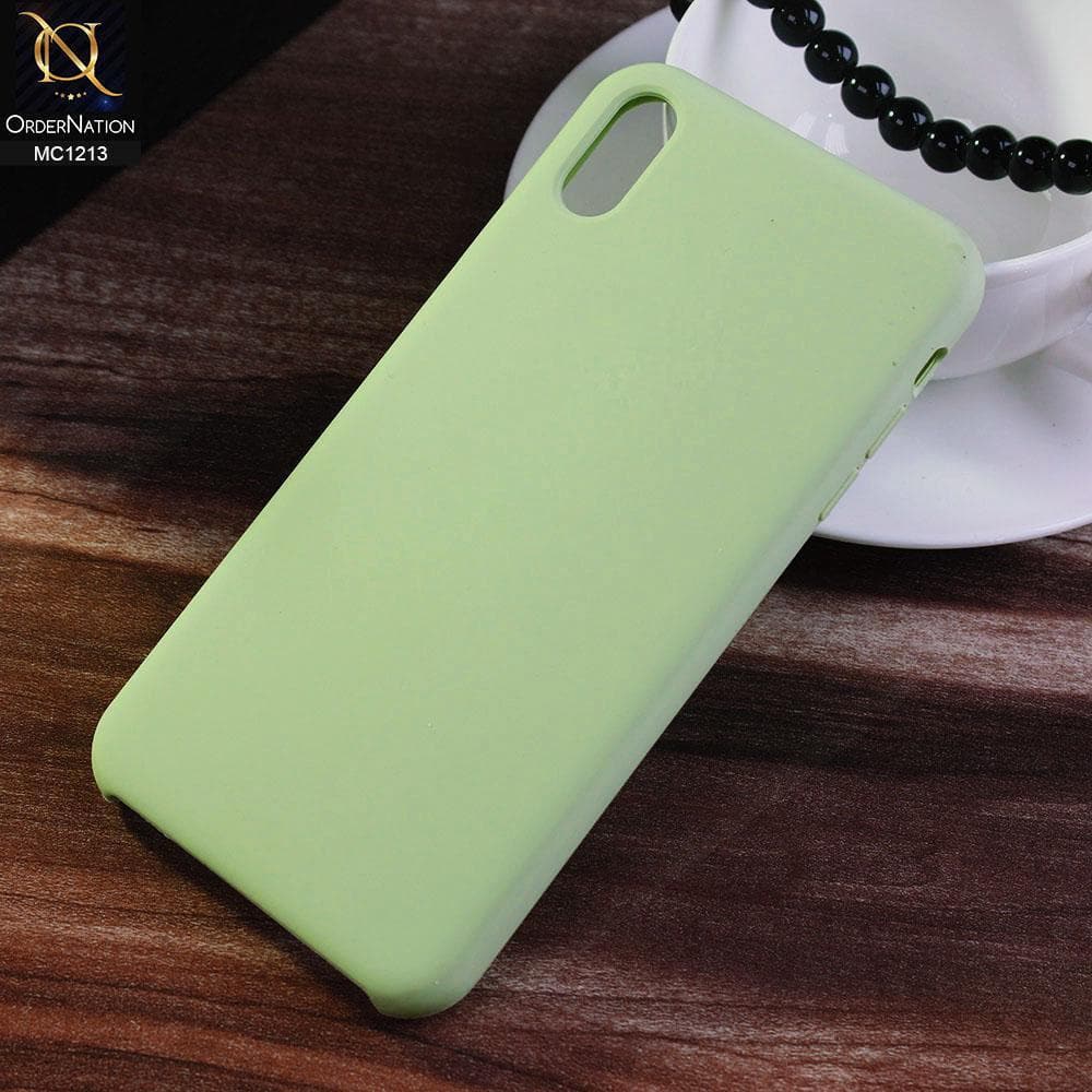 iPhone XS Max - Light Green - Soft Shockproof Sillica Gel Case