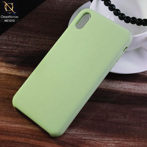 iPhone XS Max - Light Green - Soft Shockproof Sillica Gel Case