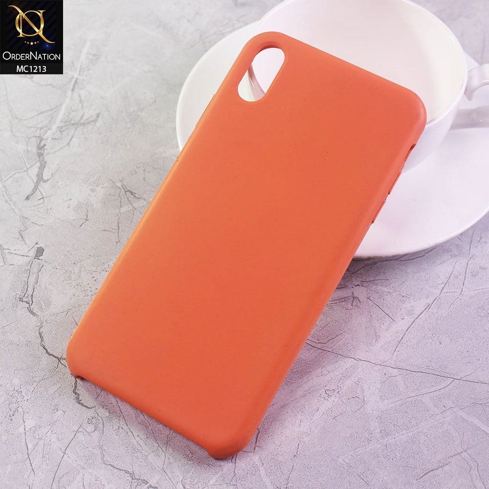 iPhone XS Max Cover - Orange - Soft Shockproof Sillica Gel Case