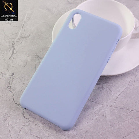 iPhone XS Max Cover - Pastel Blue - Soft Shockproof Sillica Gel Case