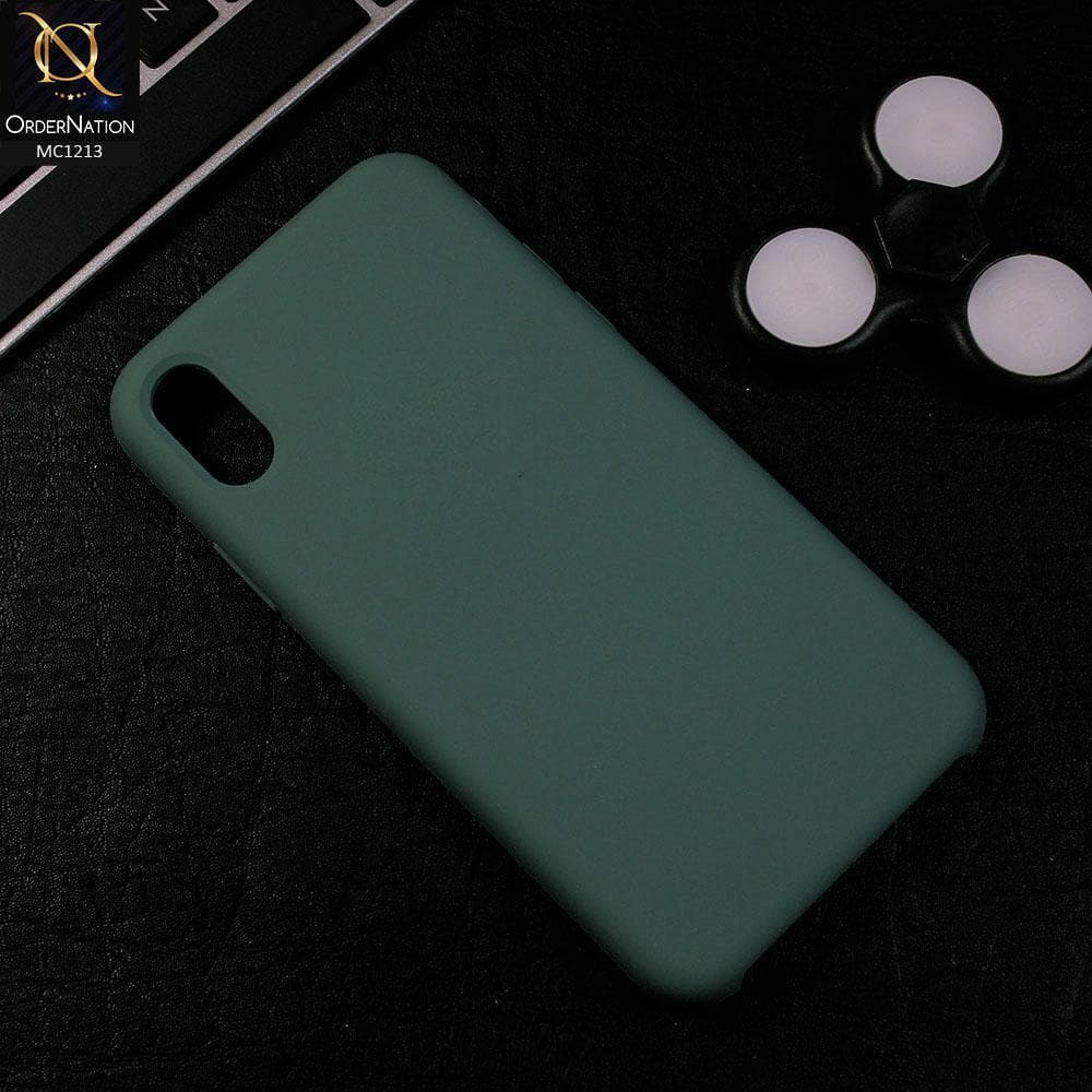 iPhone XS Max - Pine Green - Soft Shockproof Sillica Gel Case