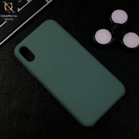 iPhone XS Max - Pine Green - Soft Shockproof Sillica Gel Case