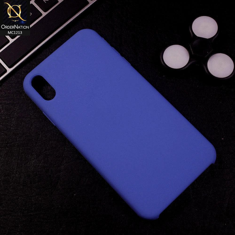 iPhone XS Max - Sky Blue - V2 - Soft Shockproof Sillica Gel Case