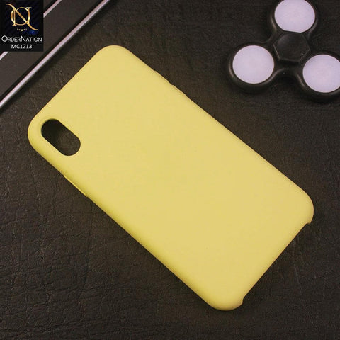 iPhone XS Max - Yellow - V2 - Soft Shockproof Sillica Gel Case