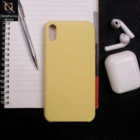 iPhone XS Max - Yellow - Soft Shockproof Sillica Gel Case