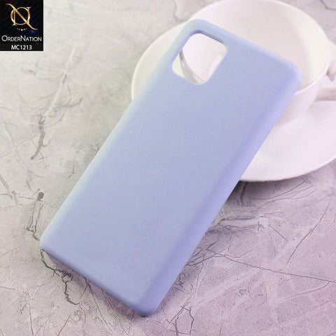 Samsung Galaxy A81 Cover - Pastel Blue - Soft Shockproof Sillica Gel Case