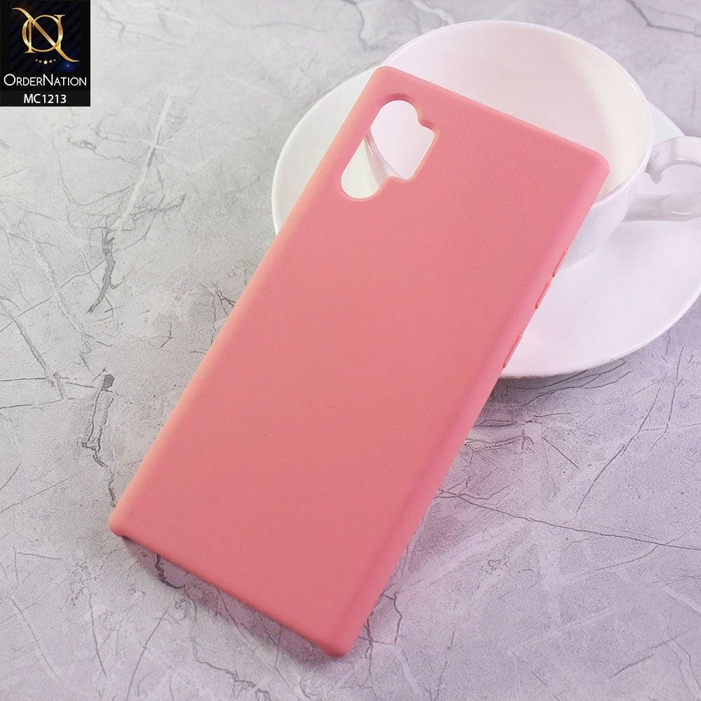 Samsung Galaxy Note 10 Plus Cover - Peach - Soft Shockproof Sillica Gel Case