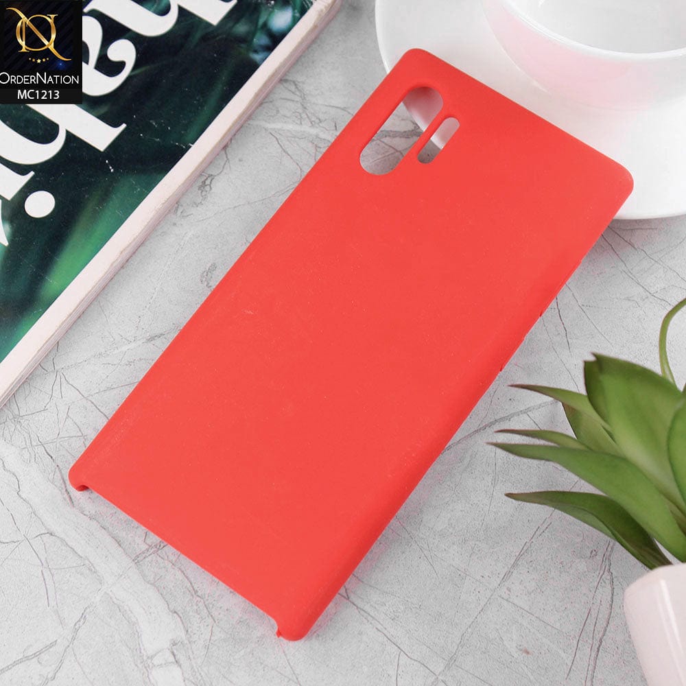 Samsung Galaxy Note 10 Plus - Red - Soft Shockproof Sillica Gel Case