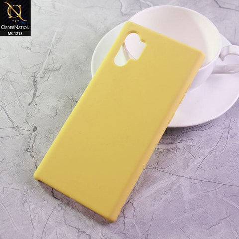 Samsung Galaxy Note 10 Plus Cover - Yellow - Soft Shockproof Sillica Gel Case