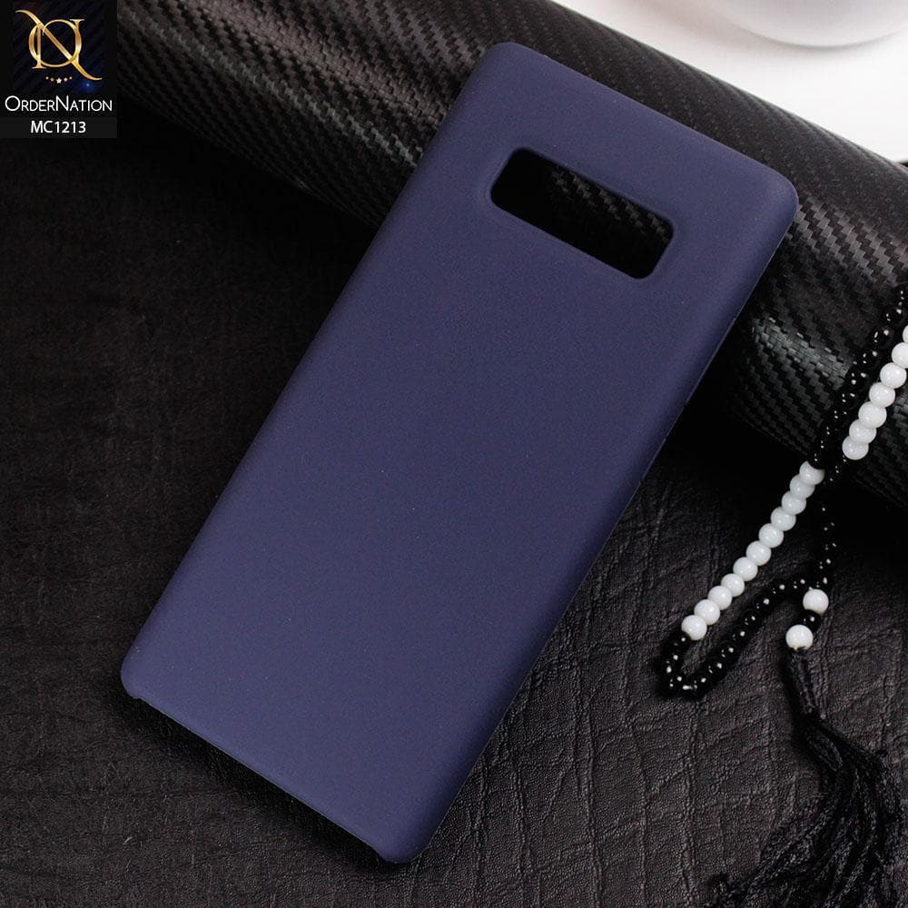 Samsung Galaxy Note 8 - Dark Blue - Soft Shockproof Sillica Gel Case