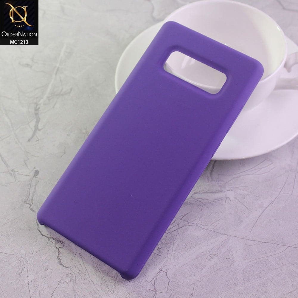 Samsung Galaxy Note 8 Cover - Purple - Soft Shockproof Sillica Gel Case