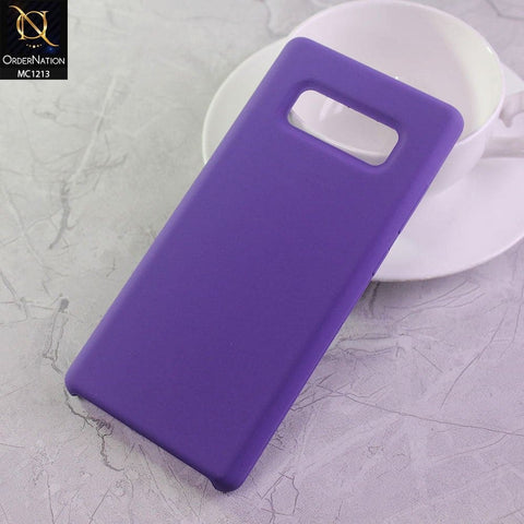 Samsung Galaxy Note 8 Cover - Purple - Soft Shockproof Sillica Gel Case