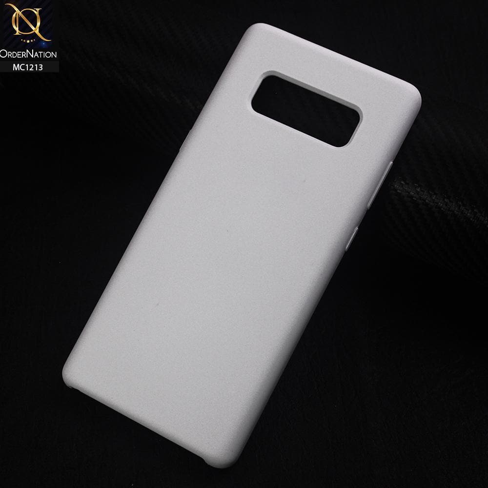 Samsung Galaxy Note 8 - White - Soft Shockproof Sillica Gel Case