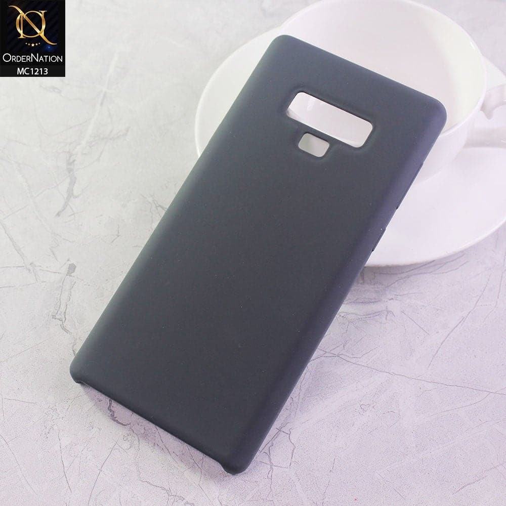 Samsung Galaxy Note 9 Cover - Dark Gray - Soft Shockproof Sillica Gel Case