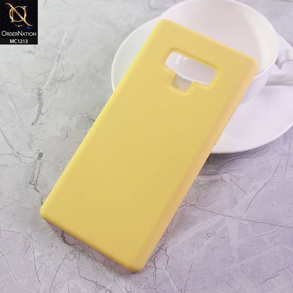 Samsung Galaxy Note 9 Cover - Yellow - Soft Shockproof Sillica Gel Case