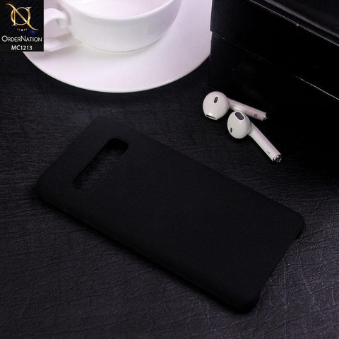 Samsung Galaxy S10 - Black - Soft Shockproof Sillica Gel Case