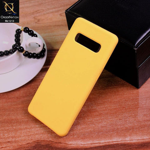 Samsung Galaxy S10 Plus - Yellow - Soft Shockproof Sillica Gel Case
