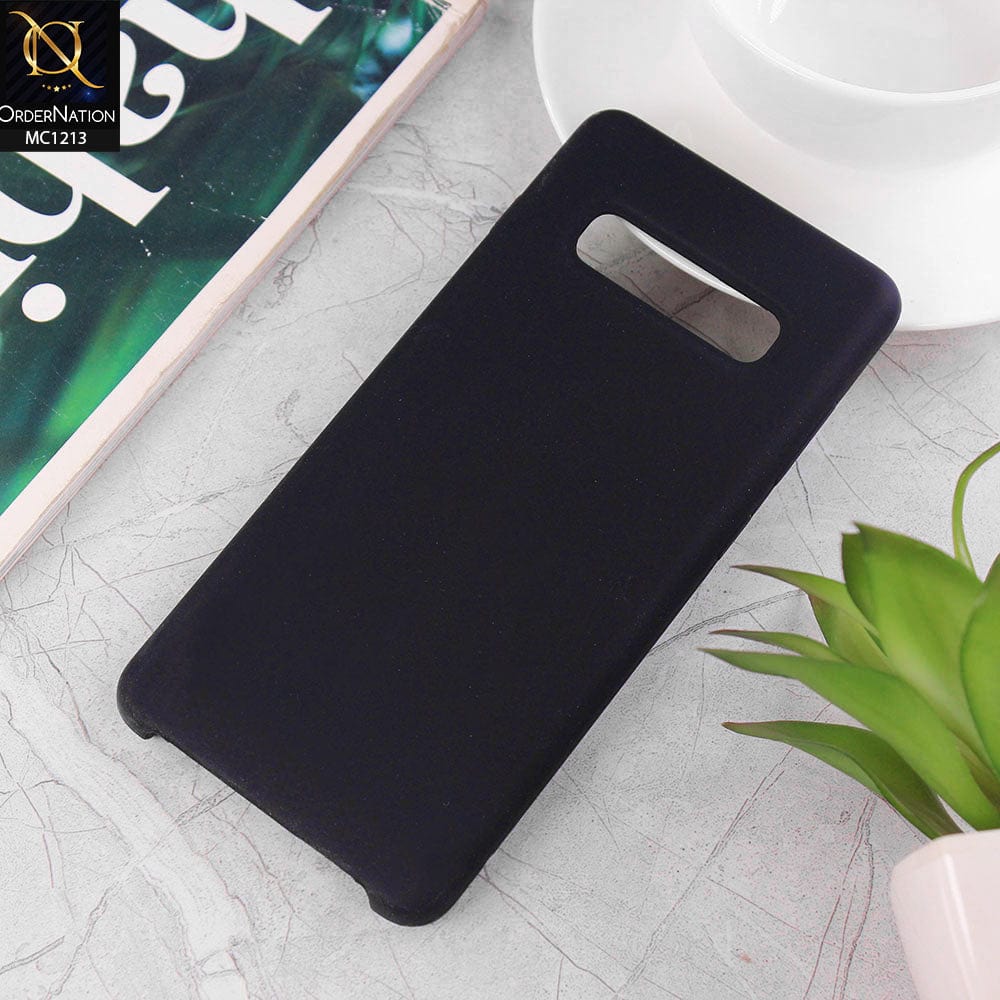 Samsung Galaxy S10 Plus Cover - Black - Soft Shockproof Sillica Gel Case