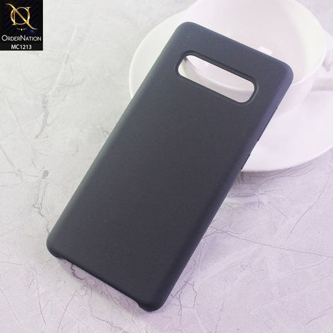 Samsung Galaxy S10 Plus Cover - Dark Gray - Soft Shockproof Sillica Gel Case